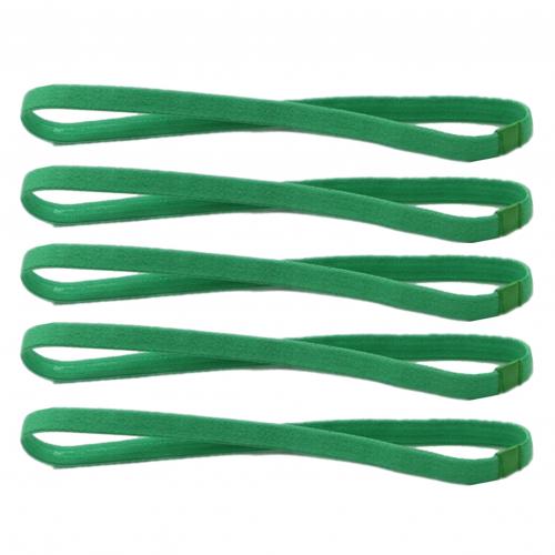 Bandas para el pelo para hombre y mujer, cinta para el pelo de Color caramelo, cinta deportiva antideslizante para correr, banda elástica de goma para el sudor, accesorios para el cabello de fútbol, 5 uds.: green