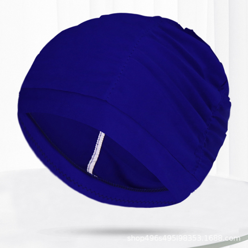 1Pc Hoge Elastische Badmuts Mannen Vrouwen Gratis Grootte Solid Bloemen Gedrukt Lange Haar Sport Zwemmen Zwembad Hoed Nylon tulband: 05