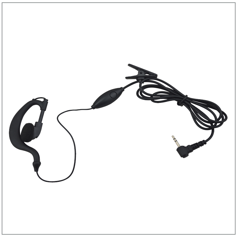 Single-Wire G-stile Auricolare Ear Loop con PTT-pin 2.5mm JACK per Uniden Radio GMR3699-2CK PMR845 GMRS480 FRS1400-2 TR620