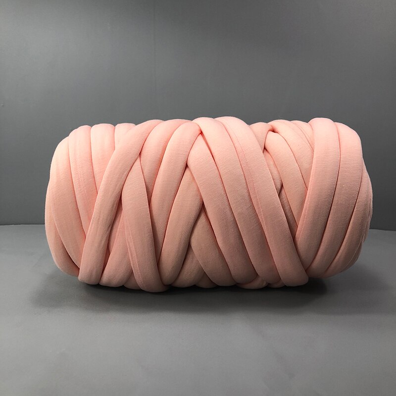 250g Chunky Yarn Cotton DIY Hand Knitting Crochet Roving Spinning Blanket Wool Thread Carpet Hat Home Textile Supply Needlework: 250G-Blood Red