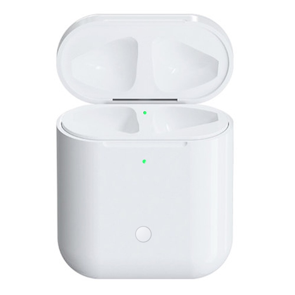 Charging Case Replacement For Airpods 1&2 Qi Wireless Charging Box For Airpods 450mAh Charger with Bluetooth Pairing Sync Button: Default Title