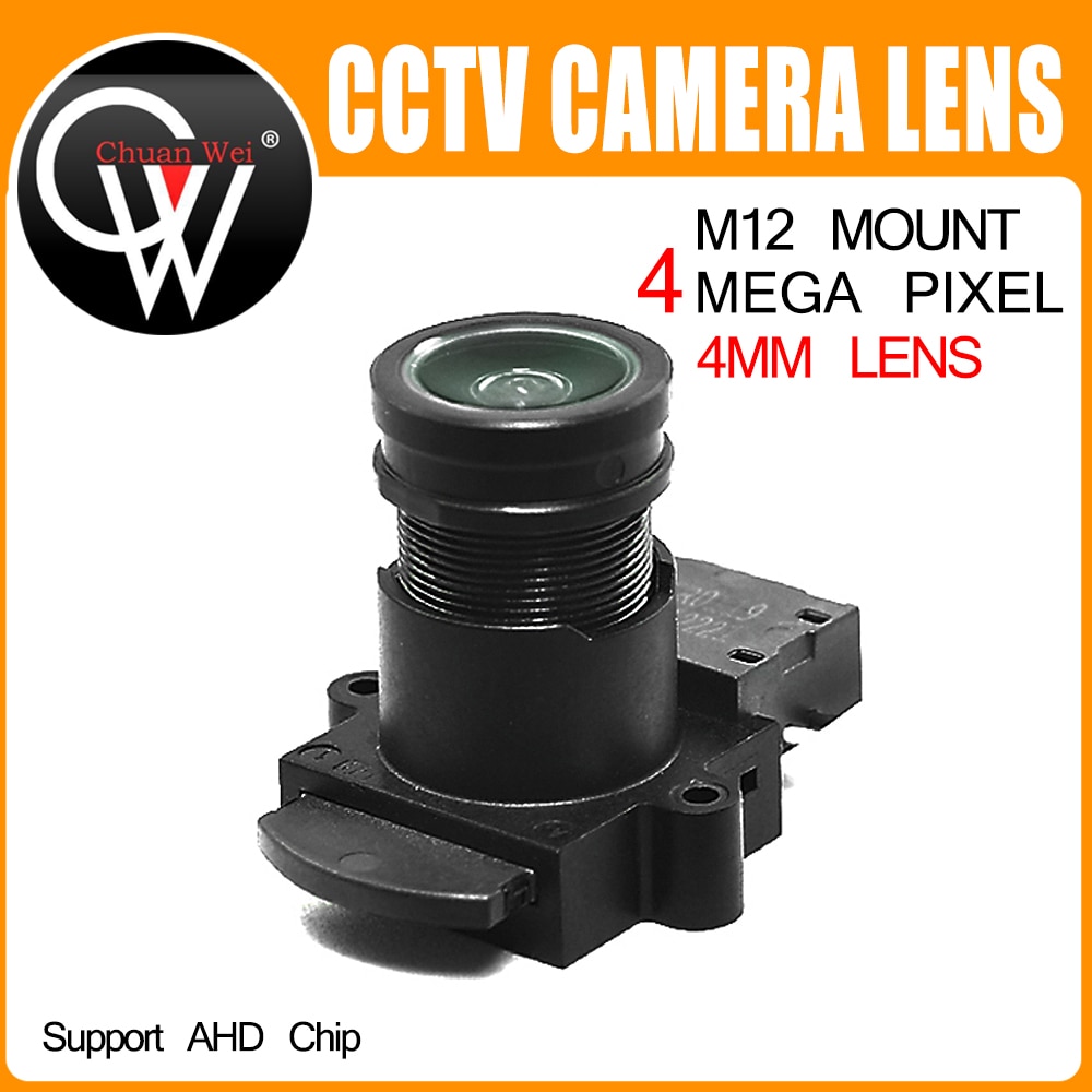 4mp 4mm linse + ir cut  m12 93.7 graders  f1.0 m12 cctv linse til 720p/1080p cctv ip kamera