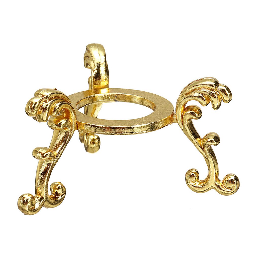 3D Engraved DIY Photography Props Gemstone Sphere Holder Art Craft Display Metal Base Home Decor Crystal Ball Stand Office