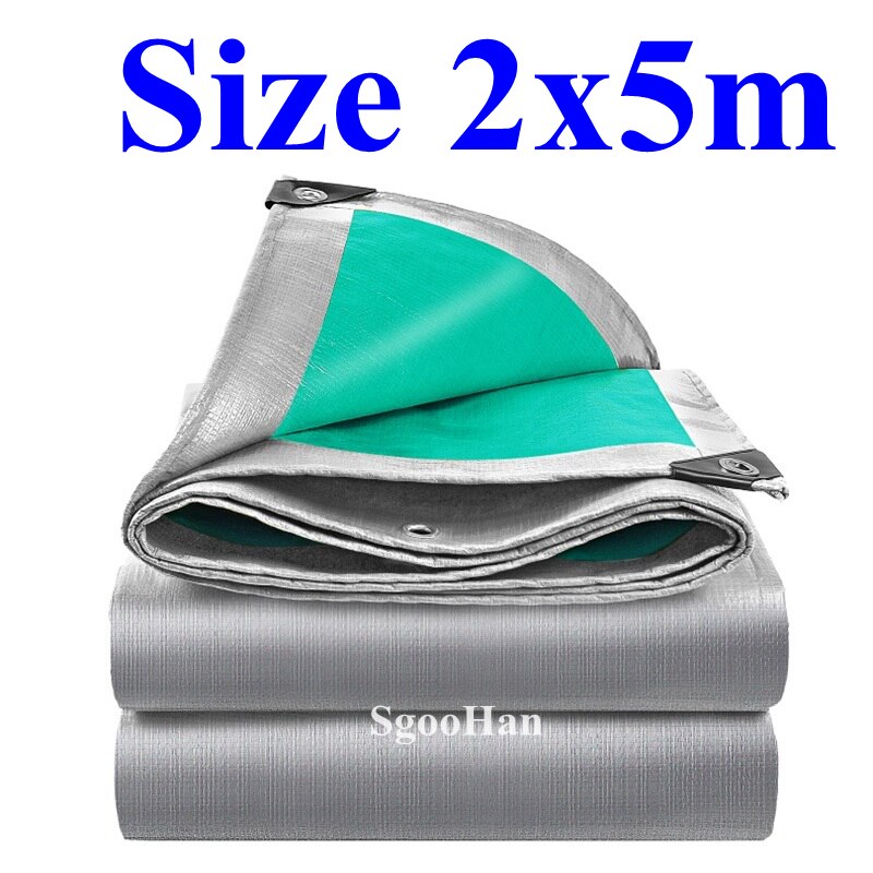 Canopys para camiones de 0,32mm PE, lona impermeable para jardín, toldo para exteriores, tela de sombreado para acampar, hoja de tierra, tela impermeable: 2x5m