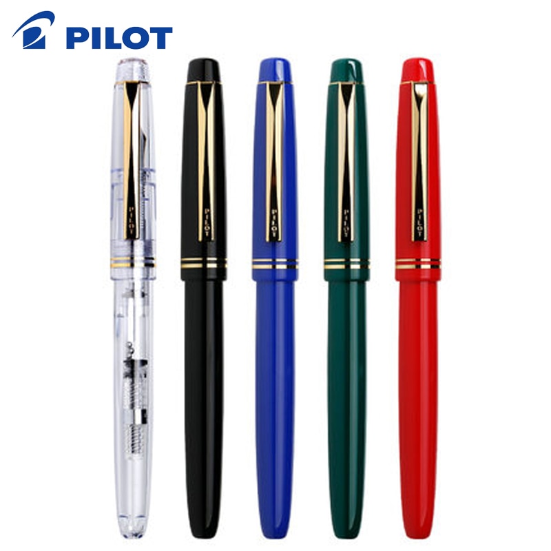 2Pcs PILOT 78G+ Fontain Pen 22K Gold Plated Nib Fountain pen Original or IC-50 INK Cartridges refills 4 colors to choose
