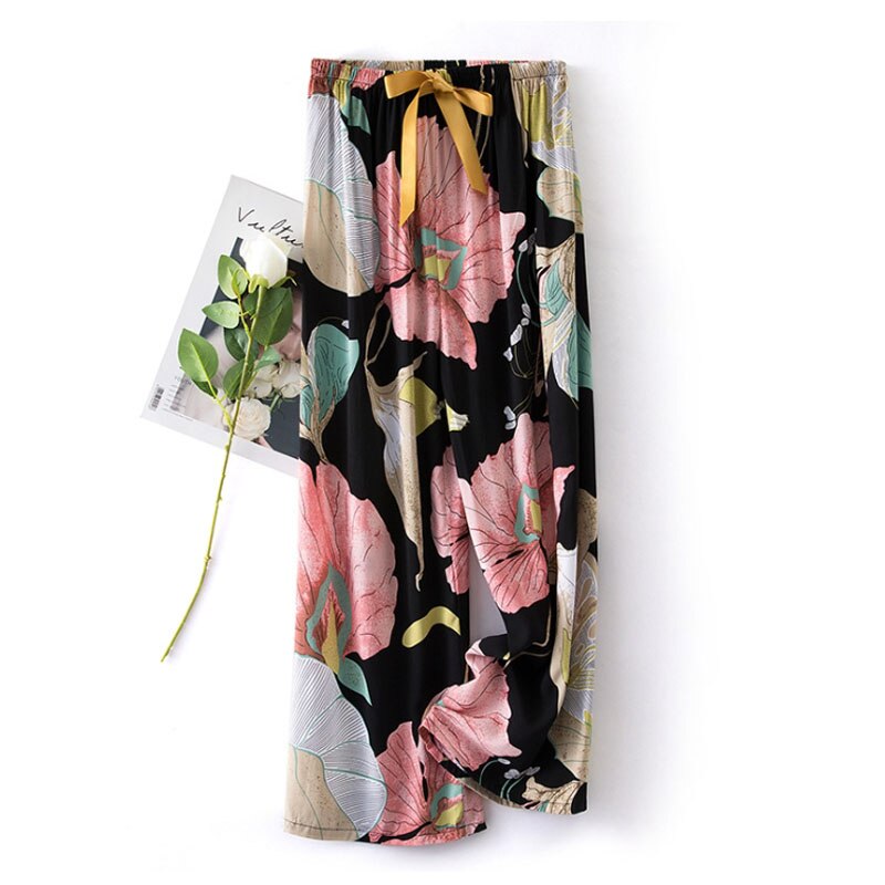 Ladies Cute Rainbow Cotton Pants Women Pajama Pants Soft Thin Summer Sleeping Clothes Women Long Pants Pantalon Pijama Mujer