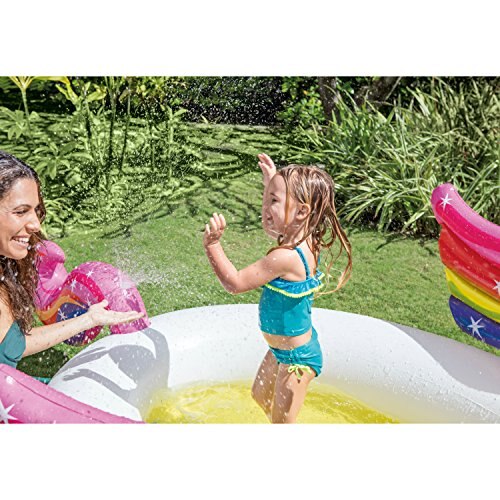 Intex Mystic Unicorn Inflatable Spray Pool, 107 &quot;X 76&quot; X 41 &quot;, for Ages 2 +