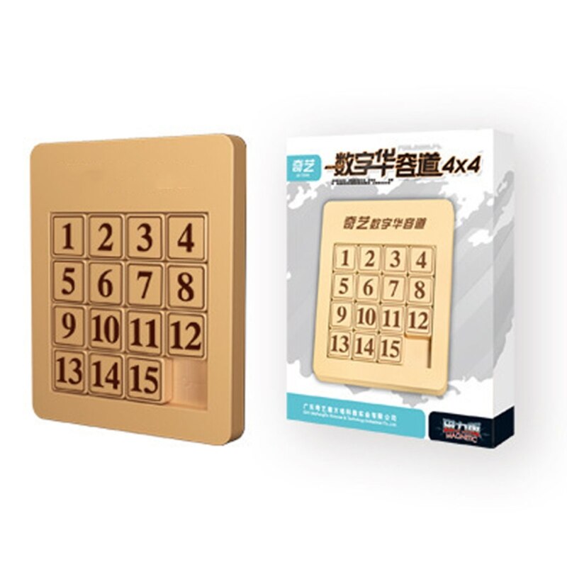 Klotski Number Puzzle Brain Teaser Puzzle Brain Developmental Jigsaw Education Science Kits Toy Magnetic Slide Tangram