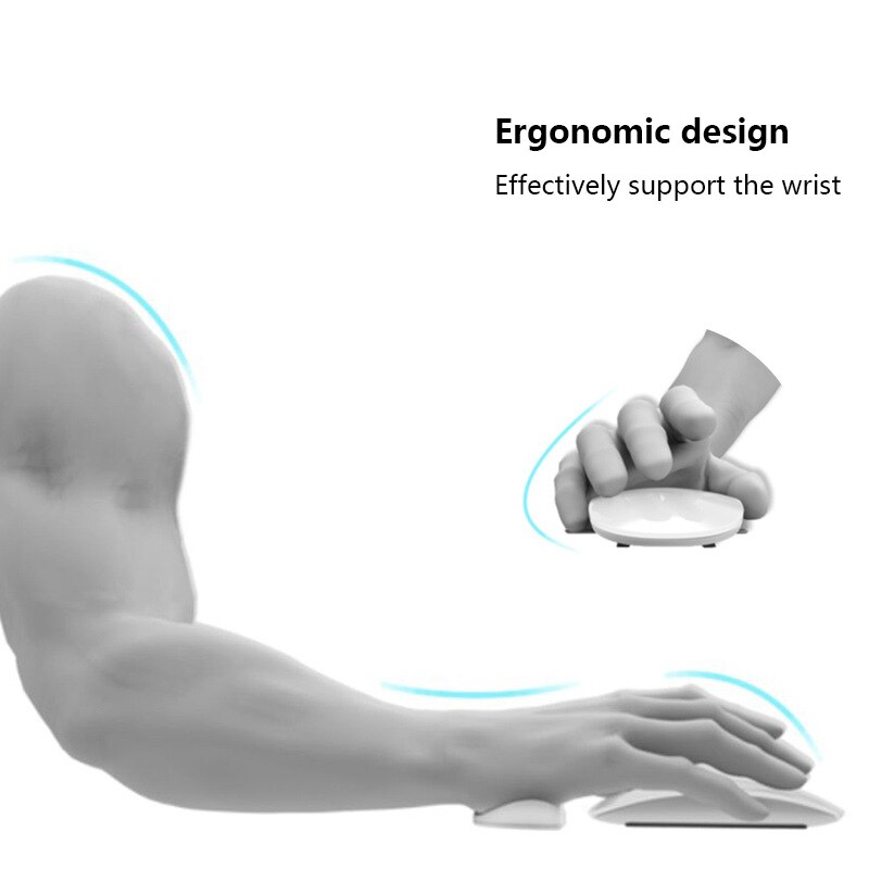 Ergonomische Polssteun Muismat Siliconen Pols Pad Past De Huid Polssteun Palm Rest Office Hand Rest Voor Laptop pc