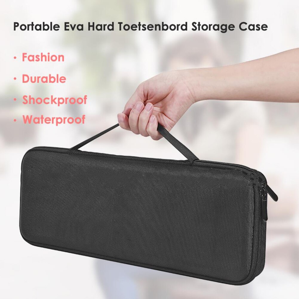 Portable Carrying Case Bag for Logitech MX Keys Waterproof EVA Hard Shell Wireless Mechanical Gaming Keyboard Storage Box