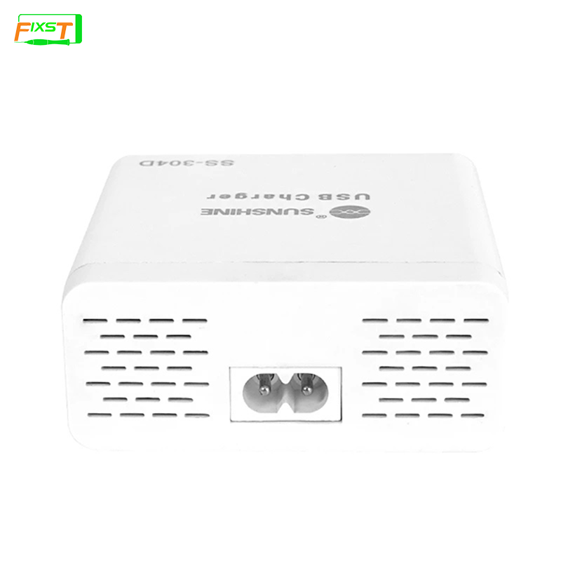 SUNSHINE SS-304D Mini 6 Port USB Smart Charger Support Wireless Charging with LCD Display For Mobile Phone Charging Repair Tools