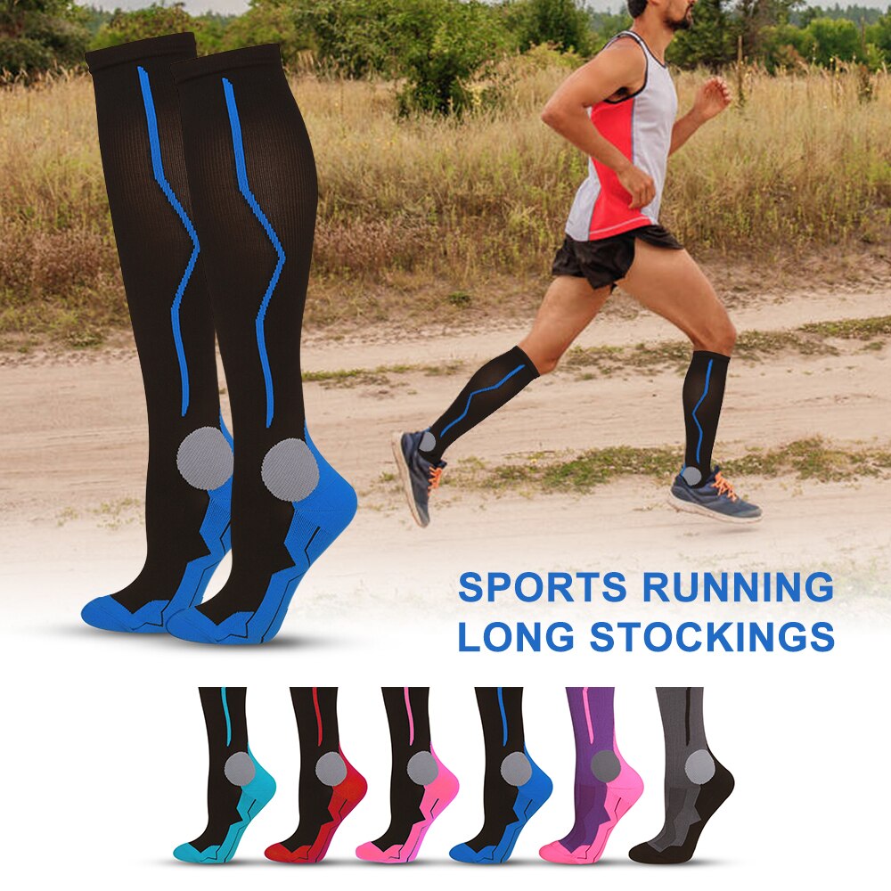 Sports Running Long Stockings Football Soccer Socks Leg Compression Stretch Stocking Athletic Compression Socks