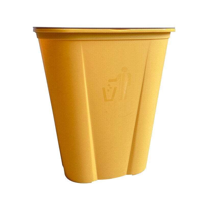 Big Recycling Trash Can Garbage Bin Storage In The Kitchen Cabinets Dumpster Dustbin Bathroom Garden Comaster for Home Sorting: Yellow