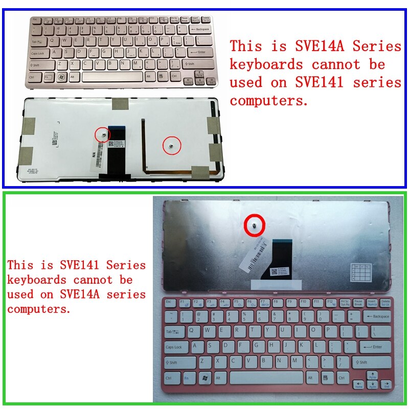GZEELE US NO backlit laptop keyboard for Sony VAIO SVE141 SVE1412E1RB SVE141A11W SVE141C11X sve141d11l sve14112elb