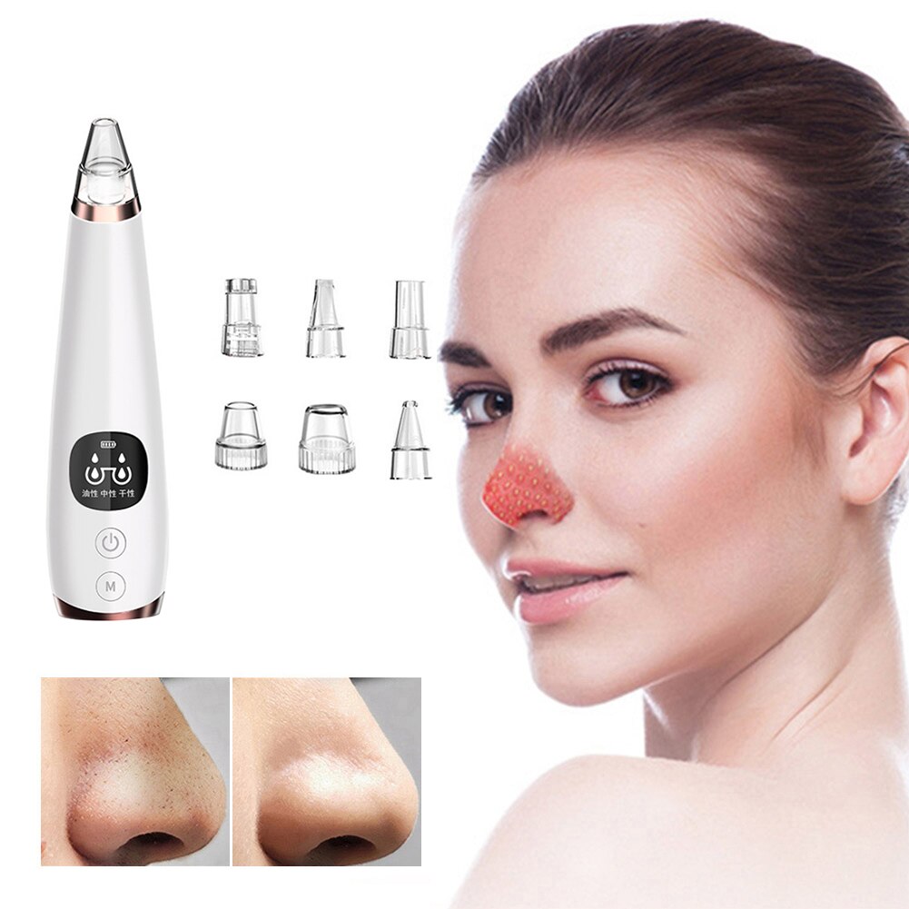 Electric Blackhead Remover Vacuum Suction Facial Pore Cleaner w/Suction Tip Black Spots Pore Cleaner Machine