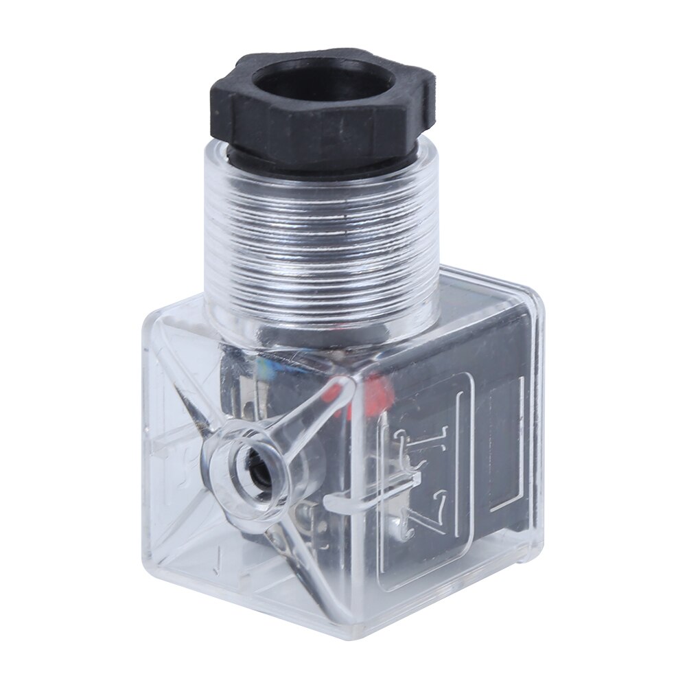 Tapón de bobina de solenoide, válvula hidráulica, voltaje transparente, Universal, DC24, 5 uds.