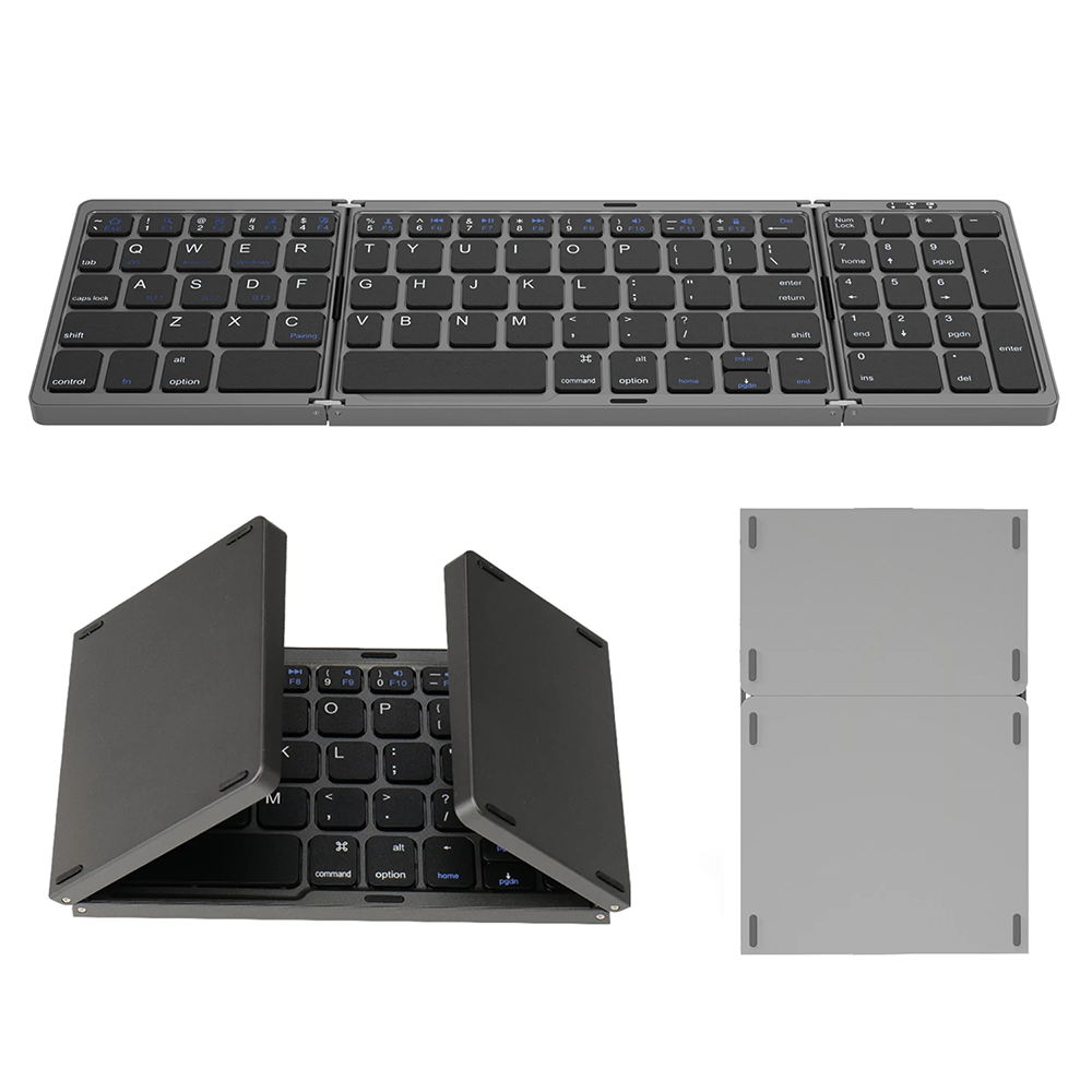 Opvouwbaar draadloos Bluetooth-toetsenbord Oplaadbaar opvouwbaar toetsenbord voor iPad Mobiele tablet Notebook Office Mini Draadloos toetsenbord