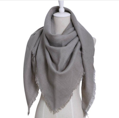 de luxe femmes hiver écharpe en cachemire grande couverture écharpe envelopper longue laine châles écharpes femmes couleur unie écharpe Hijab
