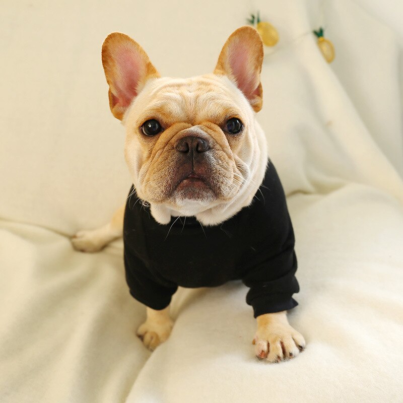 Åndbar bomuldshund ærmeløs elektrokardiografi vest sort enkel t-shirt hvalp kat sommer kostume tilbehør til hunde