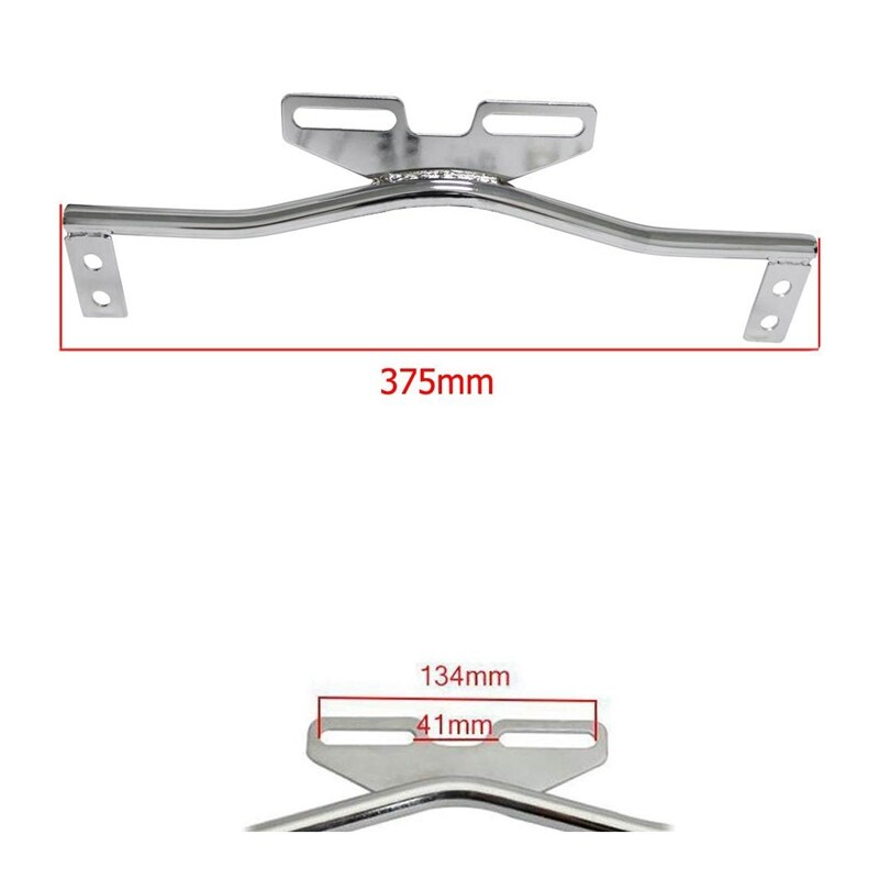 Universal Motorcycle Light Bracket Bar Turn Signal Light Bracket Bar (Silver)