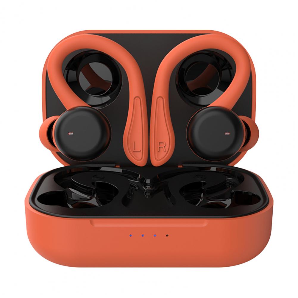Bluetooth-kompatibel Kopfhörer Ohr Haken Touch Control IPX6 Wasserdichte Drahtlose Ohrhörer Sport Headset Laufen