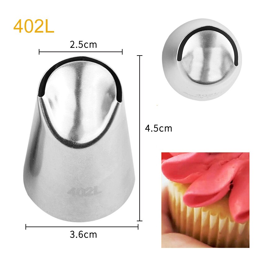 3 Stks/partij Dahlia Bloemblaadjes Ruche Tips Icing Piping Nozzles Fondant Cake Decorating Pastry Tip Set Cupcake Gereedschap Bakvormen