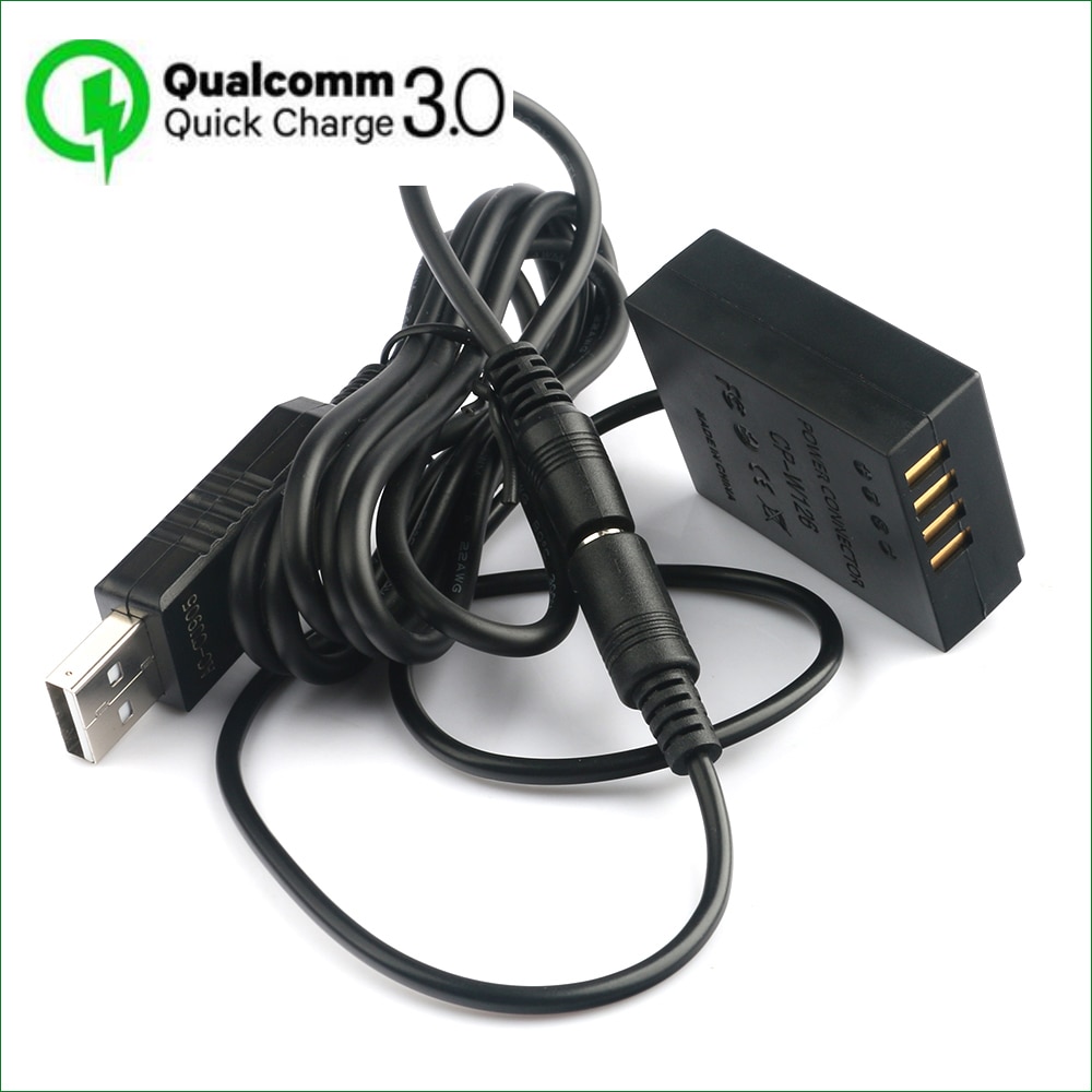 Conector de alimentación de batería ficticia NP-W126 W126S para Fujifilm, CP-W126, X-E2S, X-H1, X-M1, X-T1, X-T2, X-T3, X-T10, X-T20