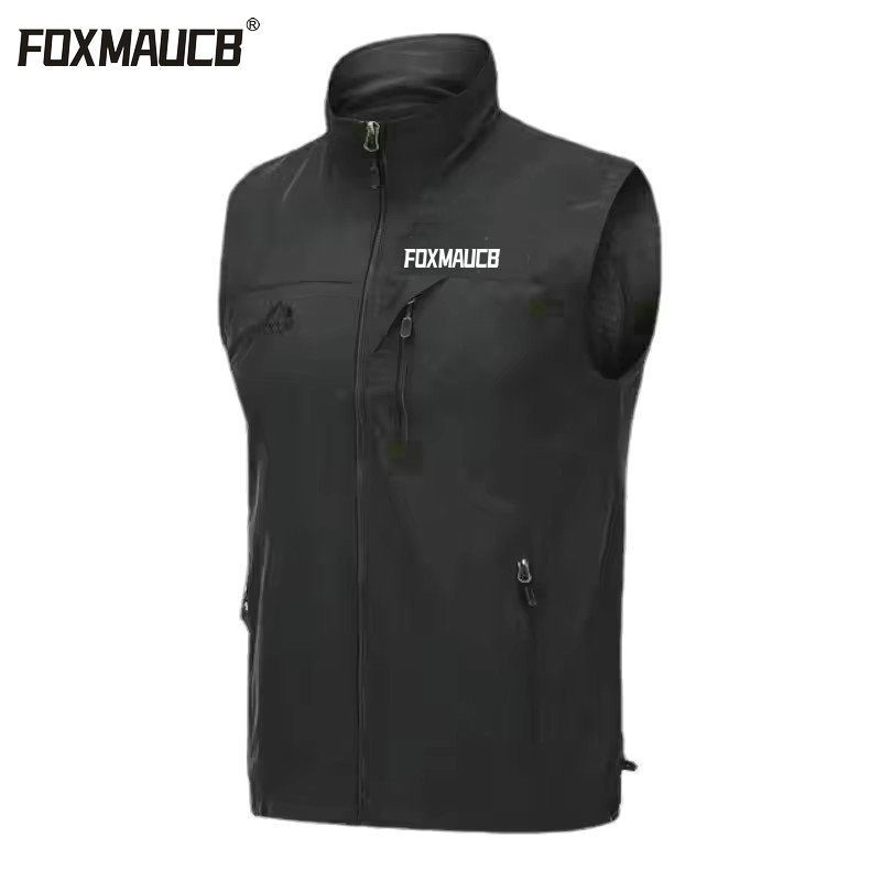 Foxmaucb wandeljas winddicht mountainbike vest outdoor sport windbreaker mtb mouwloos waterdicht motocross fiets vest