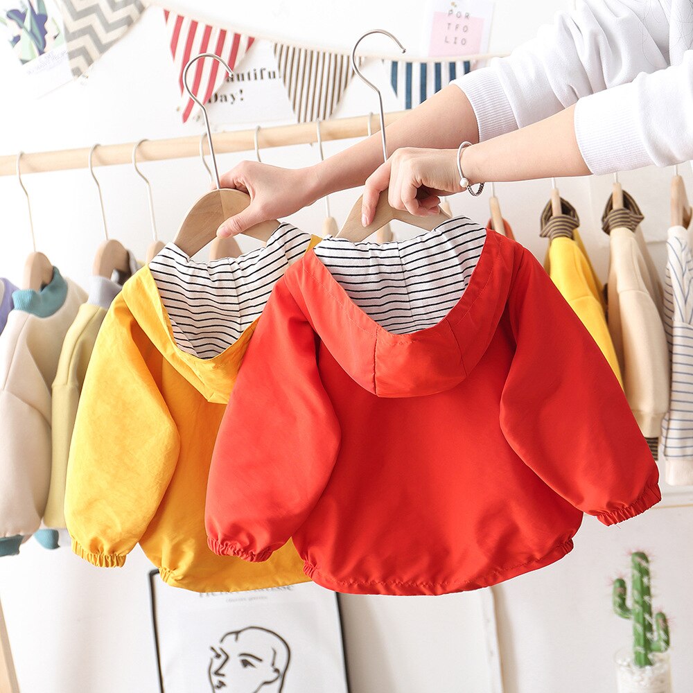 Printemps automne veste pour garçons filles enfants manteau enfant en bas âge à capuche coupe-vent vêtements d'extérieur pour enfants bébé vêtements infantile Blazer vêtements