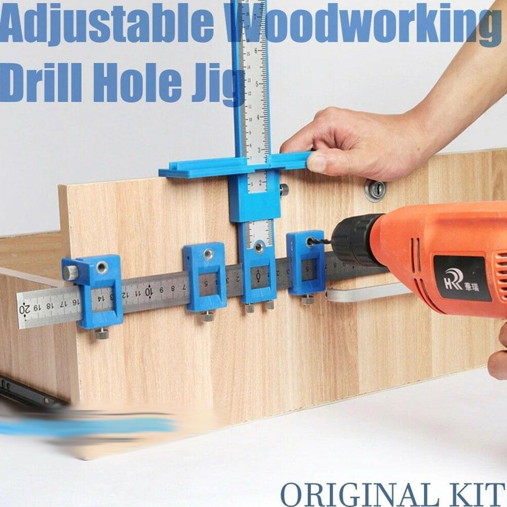 Kabinet Hardware Jig, Aluminium Verstelbare Punch Locator