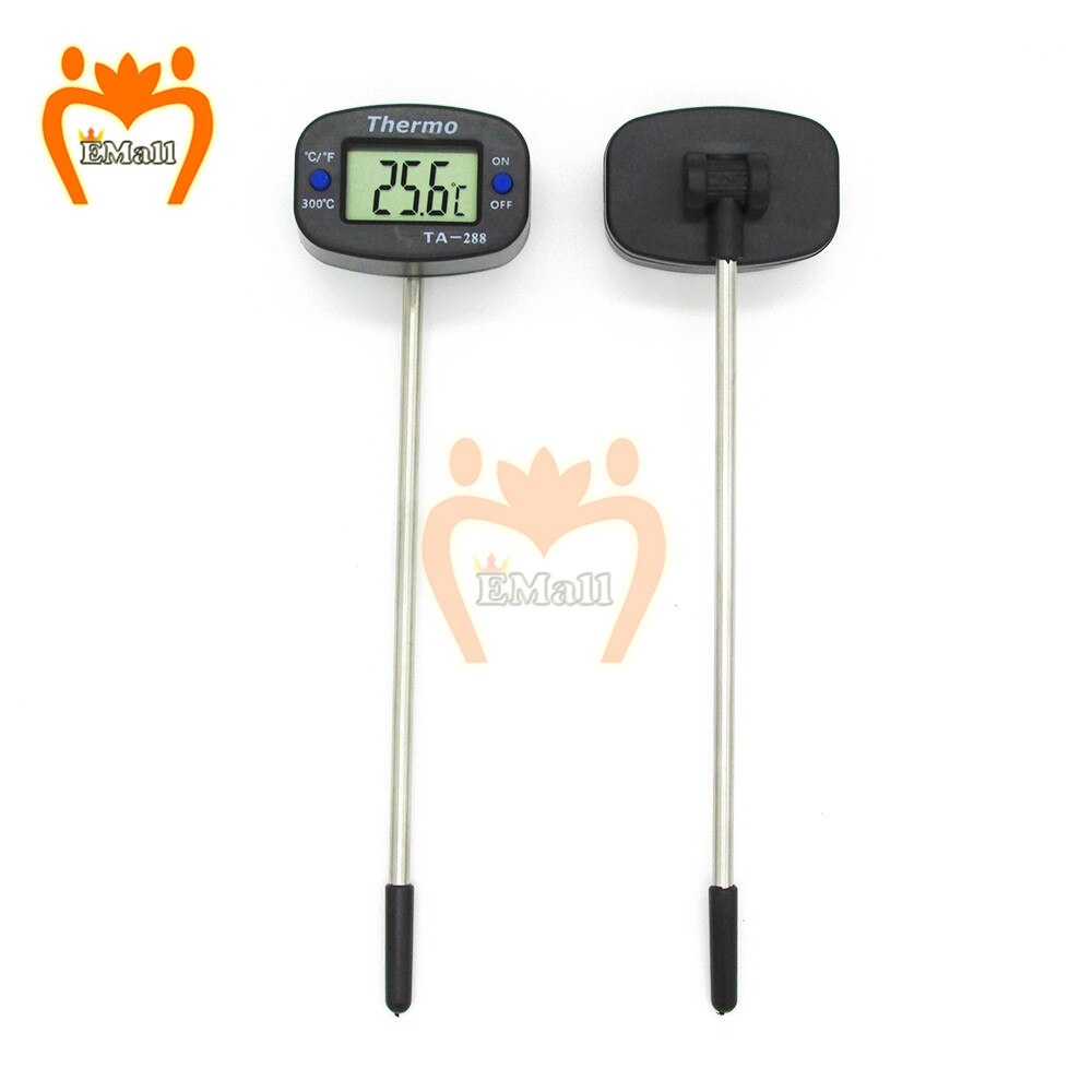 2 stk ovn kogetermometer temperaturmåler sensor test mini digital termometer rustfrit stål sonde mad kød grill kaffe