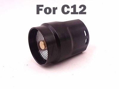 Étui de commutateur de bouton pour C8 C12, 1 pièce, hôte de commutateur de queue de torche (pièces de réparation DIY): C12