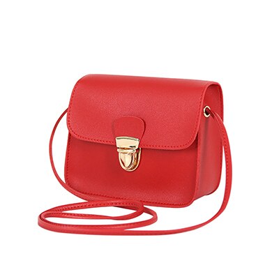 casual small leather flap handbags hotsale ladies party purse clutches women crossbody shoulder evening pack: New Red