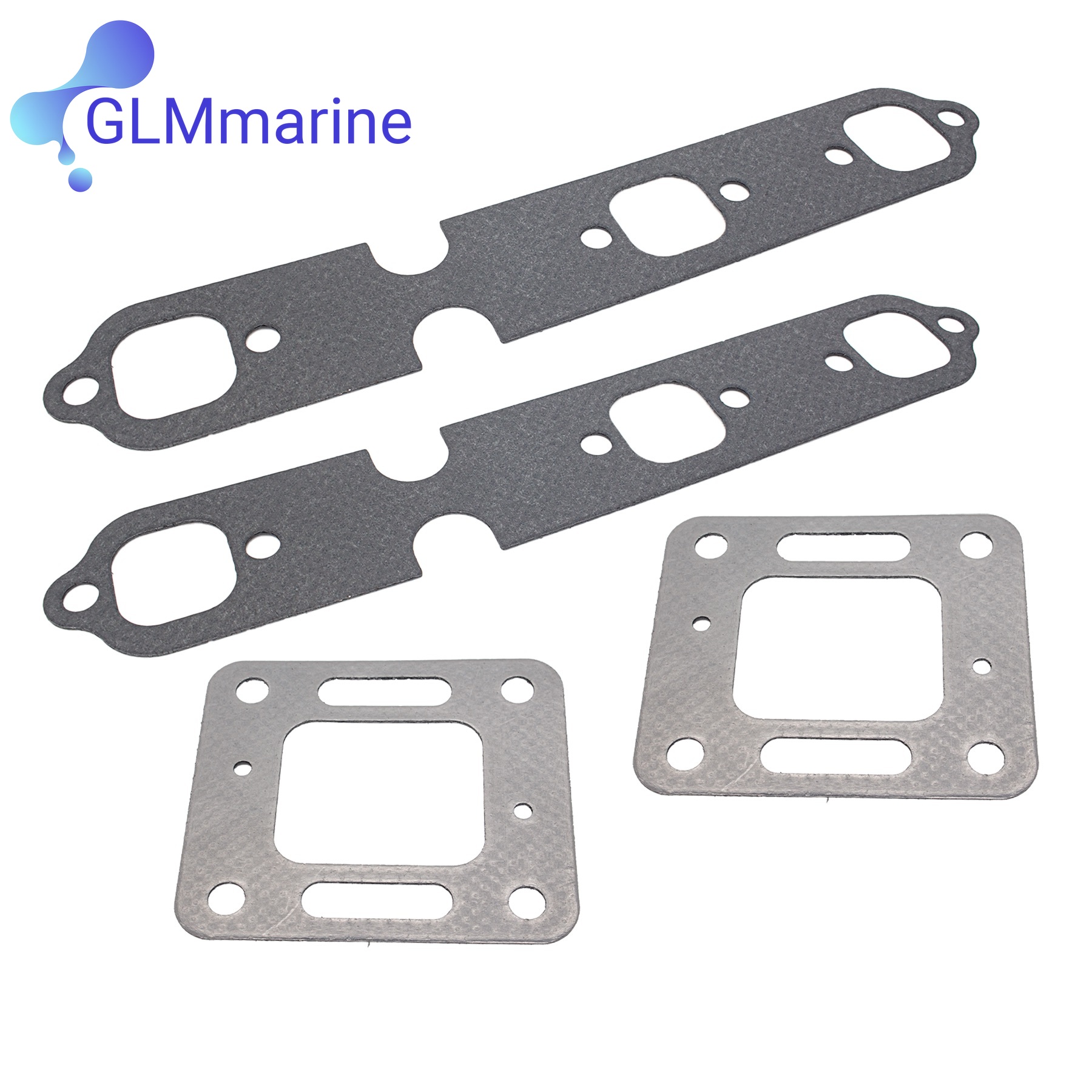 Exhaust Mounting Seal Kit with Gasket for Mercruiser 4.3L V6 27-99757 27-41813 45589A1