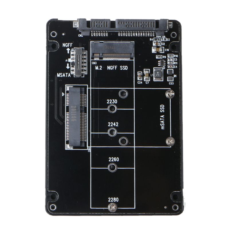 Msata/M.2 Ngff Te SATA3 Adapter Card Behuizing Doos Voor 2.5 "Ssd Pc Computer Accessoires Kit