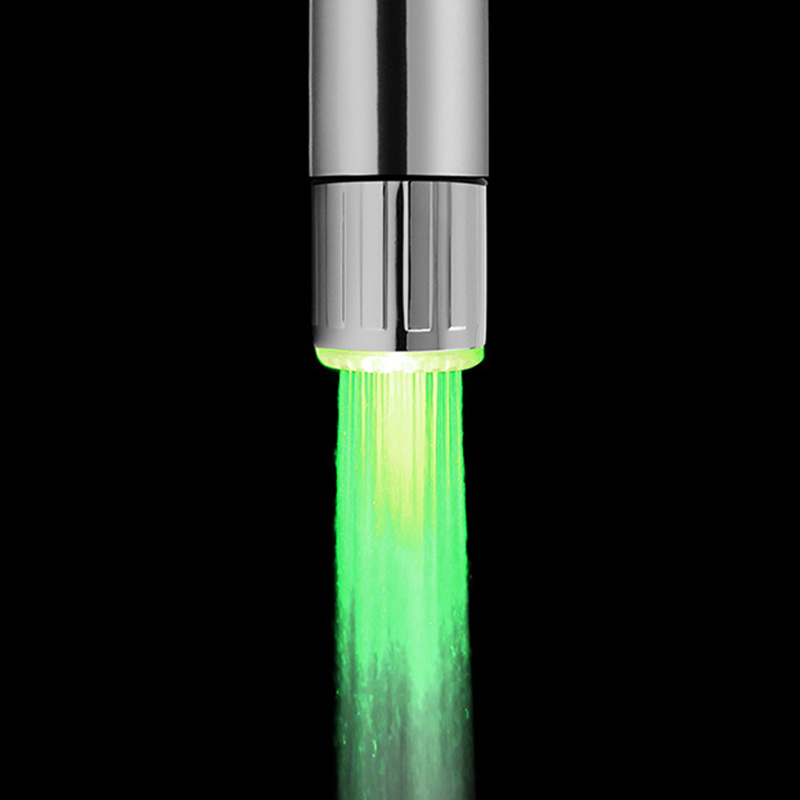 7-Farben-Wasserhahn-Licht mit wechselnder Temperatur, LED-Wasserhahn-Licht mit Adapter, Farbwechsel-Wasserhahn, Küche, Badezimmer, Zubehör