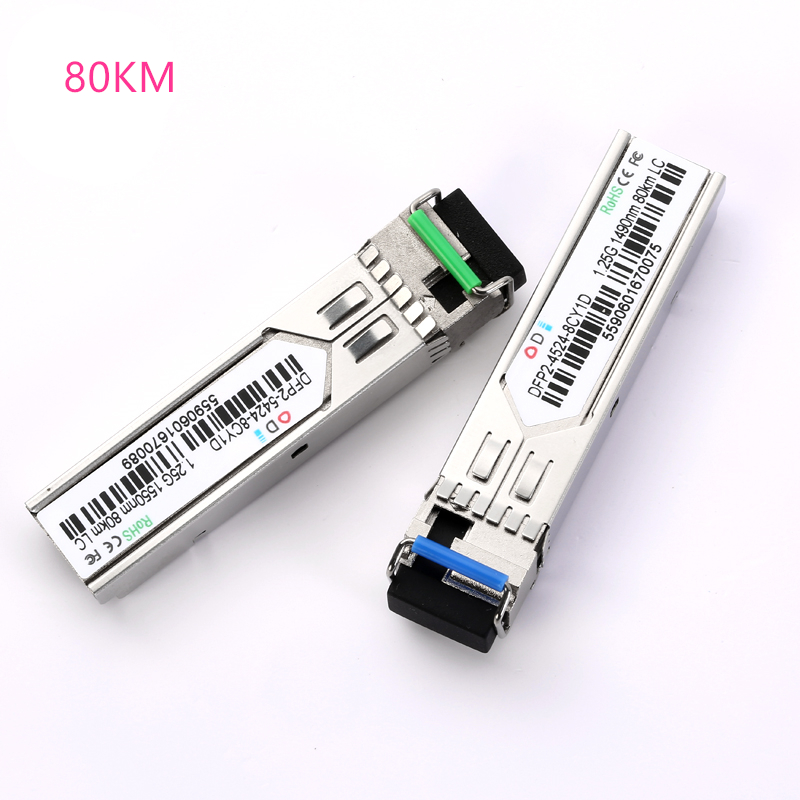 SC SFP glasvezel module 1.25G SC 20/40/60/80/100KM 1310/ 1490/1550nm Single Fiber SFP Optische Module Compatibel code ONU OLT