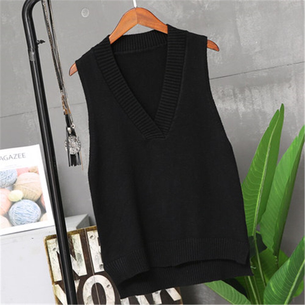 Dameveste vinter overtøj forårs vest vest vinter og koreansk version strikket vest sweater kvinde  pz2883: 3