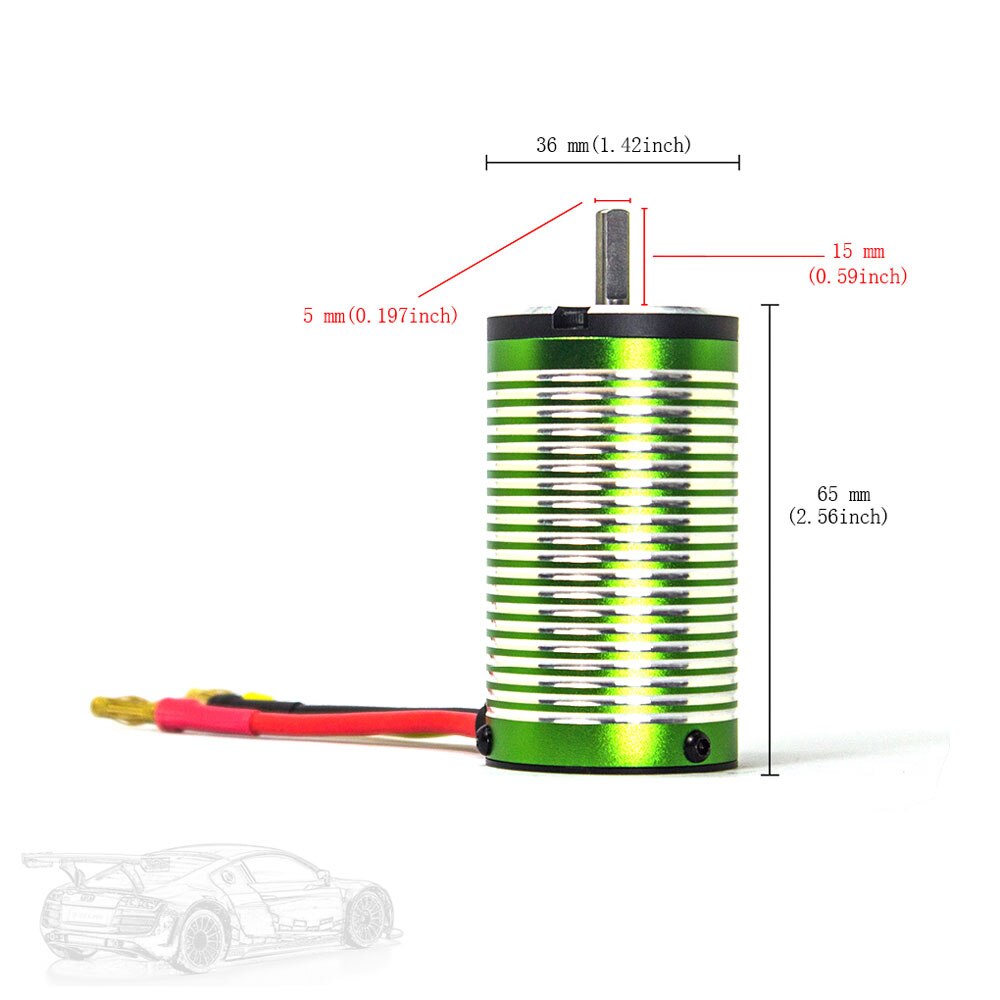 X-TEAM 3665 Waterproof Brushless-Motor Series BLDC Motor Electromotor for RC Cars 1/10 1/8 Buggy Monster 650-800mm RC Boat