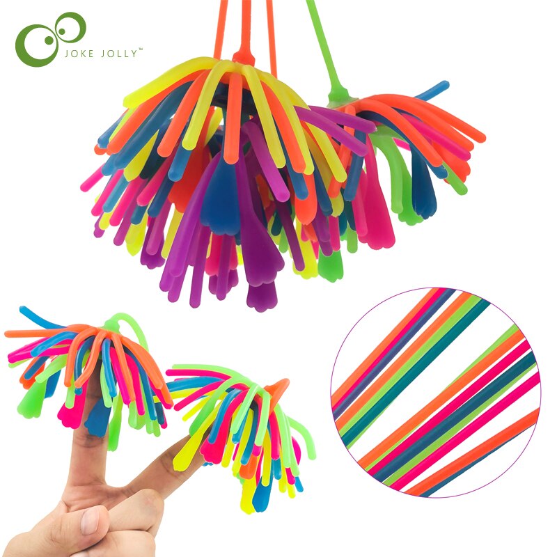 2 Stuks Kinderen Volwassen Decompressie Speelgoed Noodle Bal Stretch String Tpr Touw Anti Stress Speelgoed String Fidget Autisme Vent Speelgoed gyh