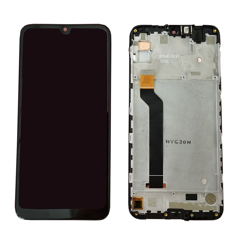 6.26 "noir avec cadre pour Wiko View 3 W-P311 écran LCD avec écran tactile numériseur capteur panneau assemblée: With Frame l View 3