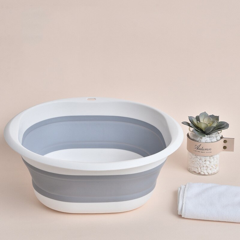 Plastic Folding Basins Portable Wash Basins Folding Laundry Tub Bathroom Kitchen Accessories Travel Folding Wash Basin: C-L