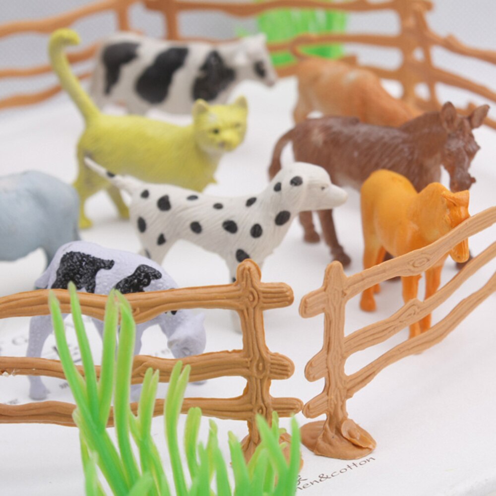15PCS Realistic Farm Animals Figures Animals Zoo-Fun Toys for Children