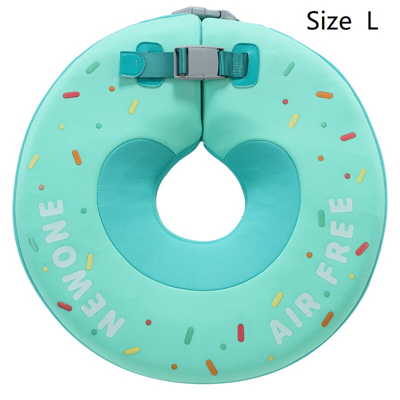 Niet-Opblaasbare bebé Hals flotador mal Zwemmen flotar Speelgoed Zwemmen entrenador Voor 0-12 maanden 0-10Kg bebé Zwemmers: Donuts green L