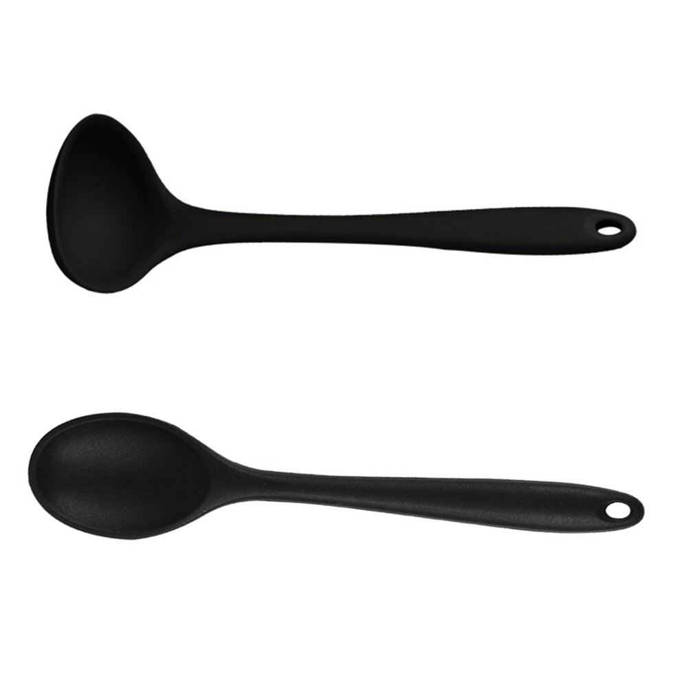 Cuillère à Riz En Silicone - Vert Laiteux, Antiadhésive Et Protège Les Poêles, Avec Manche En Bois Ergonomique