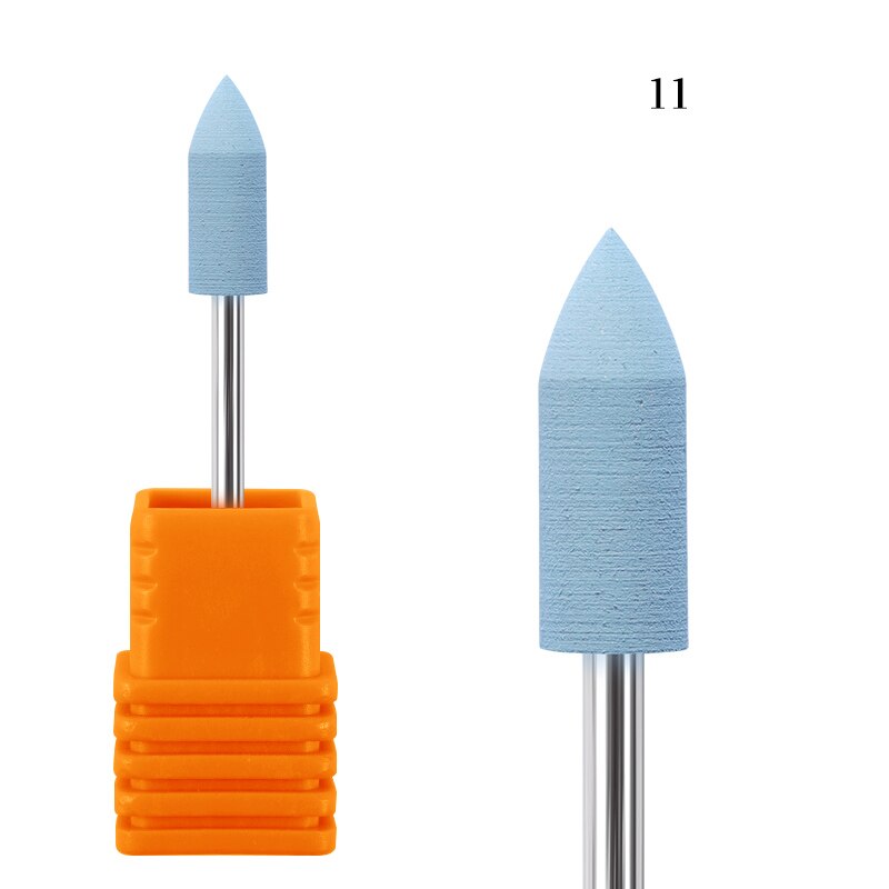 Brocas para uñas amoladora de silicona para esmalte de uñas cortador rotatorio de cutícula para manicura herramientas eléctricas Accesorios