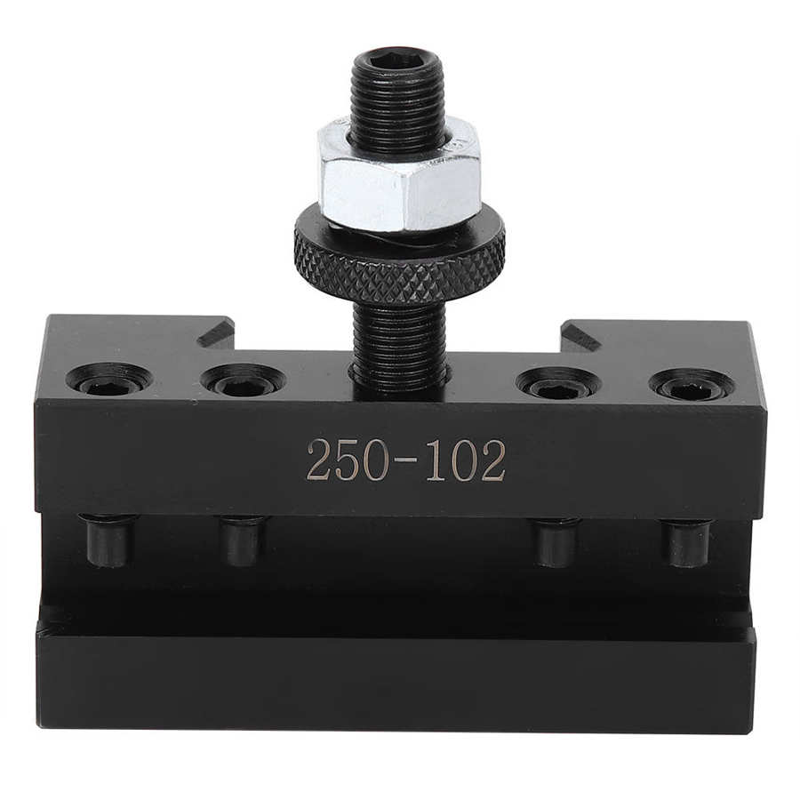 250-102 Mini High Carbon Steel CNC Lathe Tool Holder Quick Change Tool Post Milling Drilling Turning Machine Workpiece Bracket