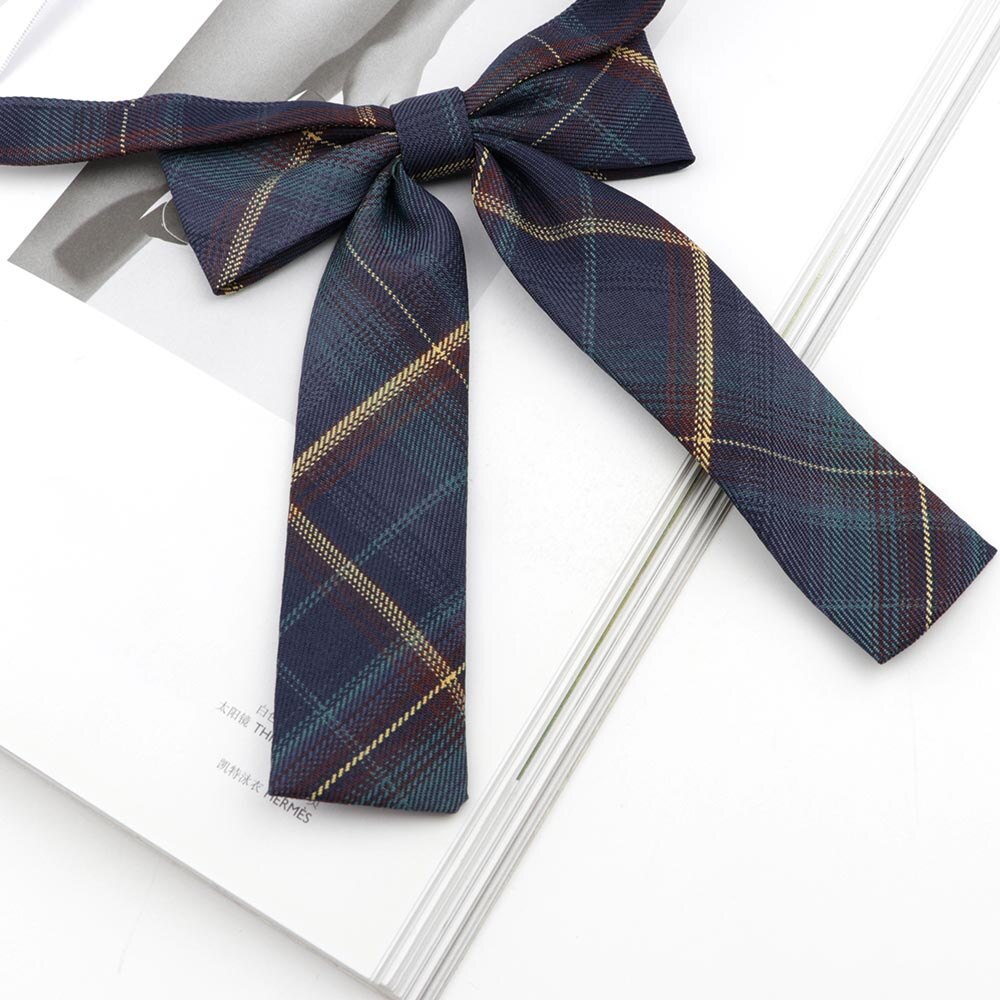 Chic College Striped Ladies Cute Bowtie Women School Girl Student Uniform Formal Suit Accessories Cravat Butterfly Knot