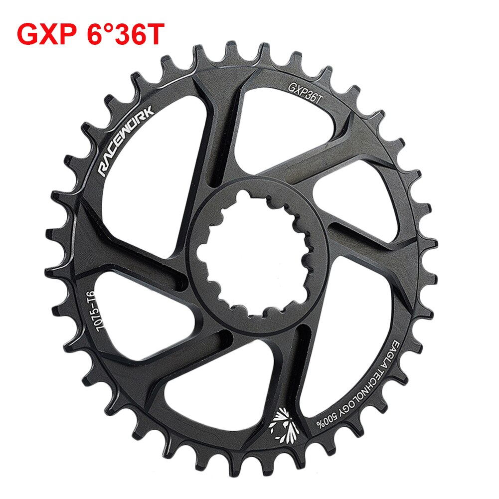 Fiets Kettingblad Direct Mount Single Speed 3Mm/6Mm Offset 32T/34T/36T/38T Fiets Chain Ring Voor Sram 11/12S Nx Xx Xo Gx GXP11: 6mm 36T