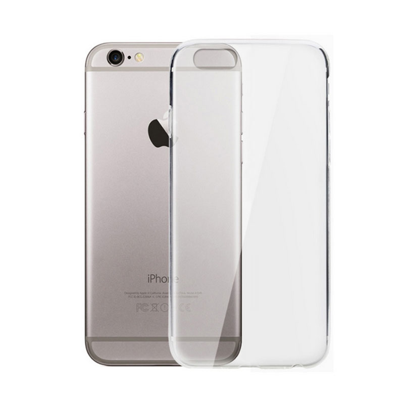 Ultratyndt, blødt tpu-cover i gennemsigtigt silikone til iphone 7 6 6s plus 5 5s se 5c 4 krystalklart 4s tyndt bagcover i gummi